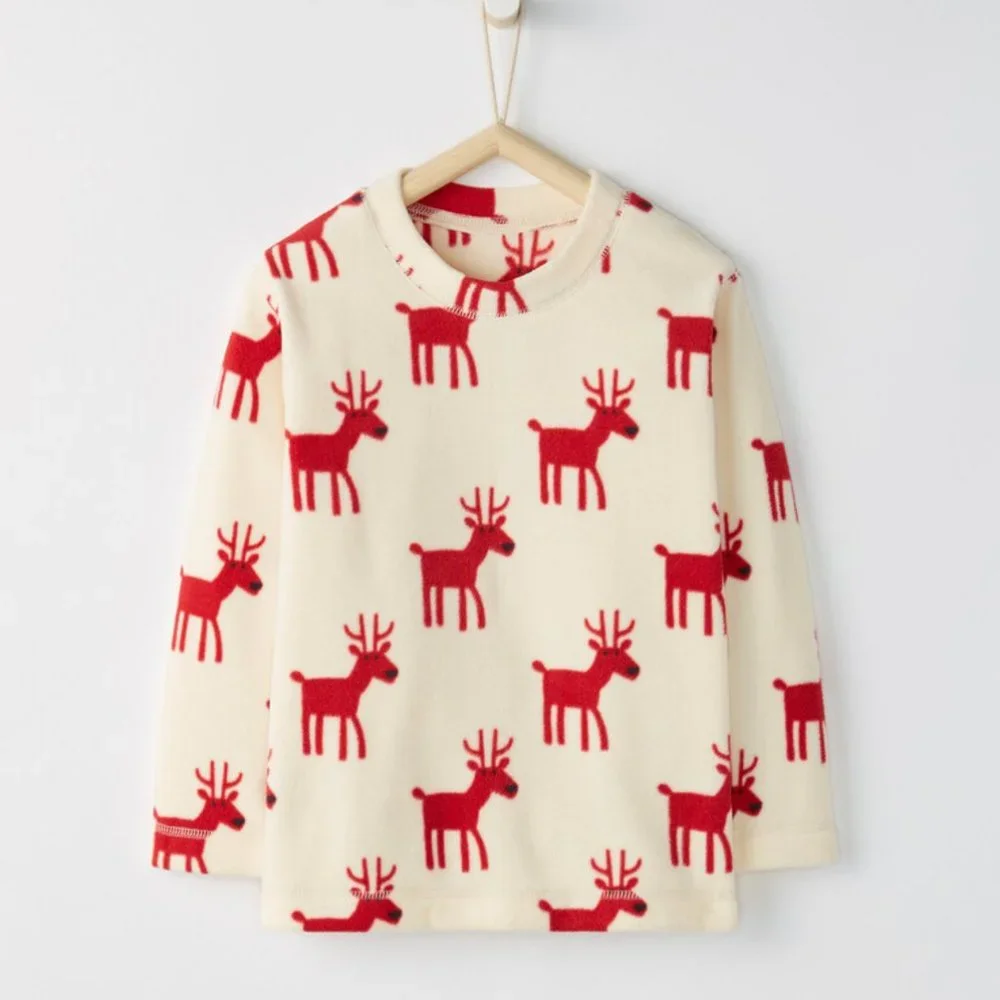 Hanna Andersson reindeer fleece 100